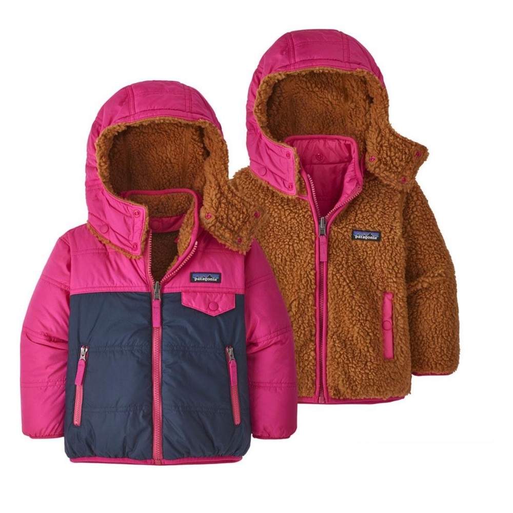 Patagonia baby Tribbles reversible jacket 6-12 months - Picture 5 of 6